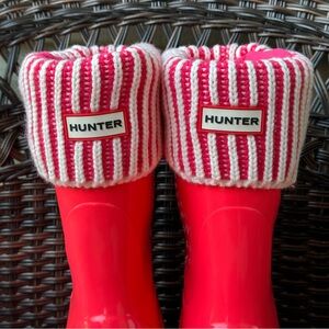 Hunter Pink White Mix Short Socks XL UK 9-11 EU 43-45 US(F) 11-13 US(M) 10-12